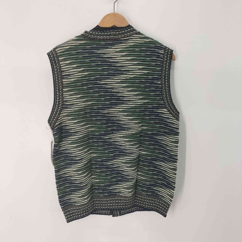 ミッソーニ MISSONI MADE IN ITALY マルチカラー ウール混 ニットベスト メンズ 52