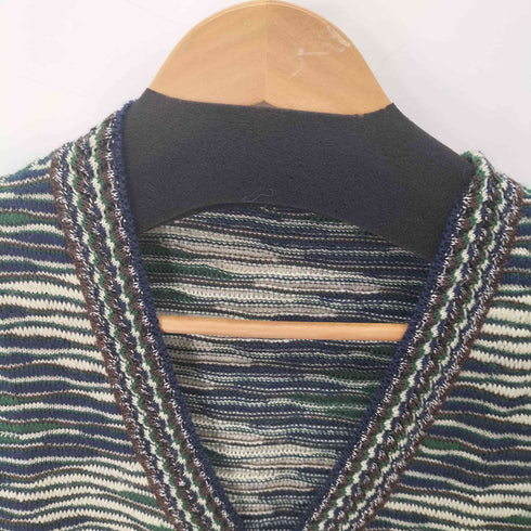 ミッソーニ MISSONI MADE IN ITALY マルチカラー ウール混 ニットベスト メンズ 52