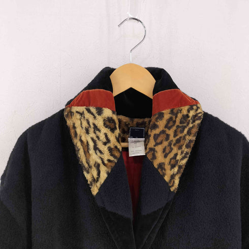 Popyllloreni フランス製 レオパード切替 ロングコート レディース JPN:38