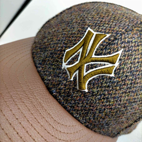 ニューエラ NEW ERA Harris Tweed 別注 LOW PROFILE 9FIFTY コラボ MLB ベースボール チーム ロゴ刺繍 ツイード 6パネル キャップ メンズ