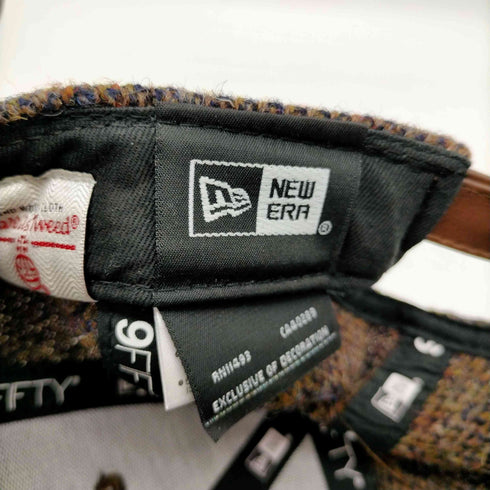 ニューエラ NEW ERA Harris Tweed 別注 LOW PROFILE 9FIFTY コラボ MLB ベースボール チーム ロゴ刺繍 ツイード 6パネル キャップ メンズ