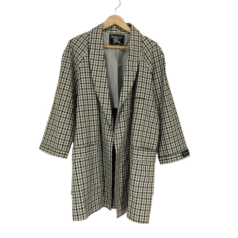 バーバリーズ BURBERRYS チェック柄ガウンコート レディース M