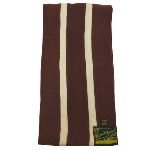 RYDER & AMIES CAMBRIDGE 60s 英国製 ケンブリッジ ウール スクールマフラー メンズ