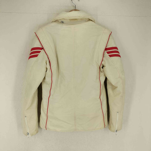 アディダス adidas 80s- トレフォイル刺繍ダブルジップ中綿ジャケット レディース O