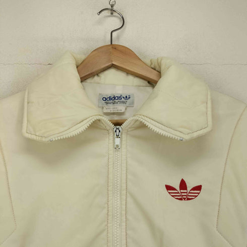アディダス adidas 80s- トレフォイル刺繍ダブルジップ中綿ジャケット レディース O