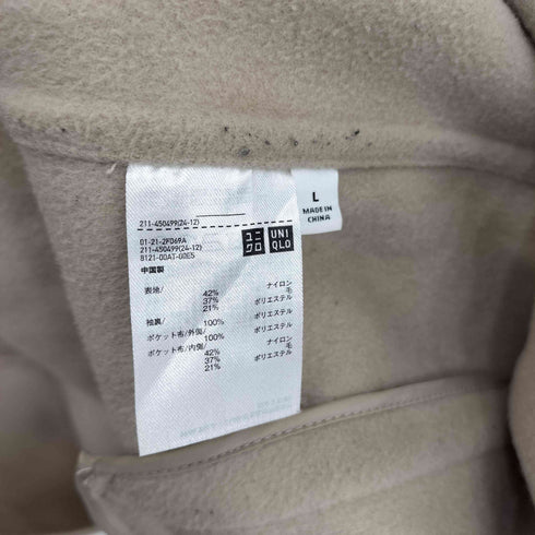 ユニクロ UNIQLO ダブルフェイスショートコート レディース JPN:L