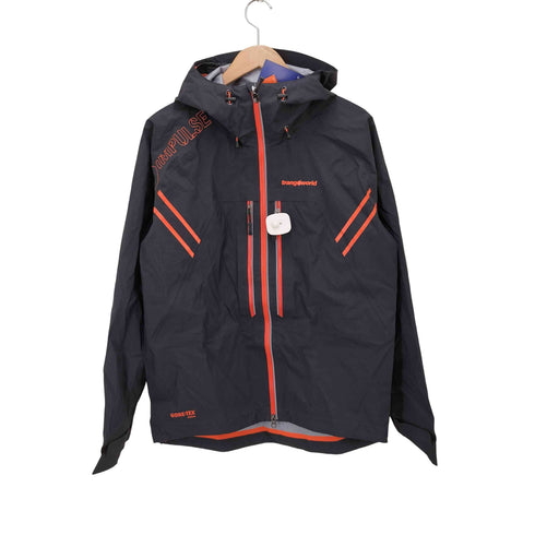 TRANG WORLD ortavientos Gore-Tex Kuhan 250 Negro Naranja Hombre メンズ