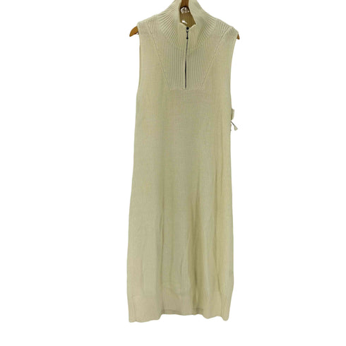 ウィルフリー willfully 22AW No Sleeve Front Half Zip Knit OP ノースリーブ フロント ハーフジップ ニット ワンピース レディース FREE