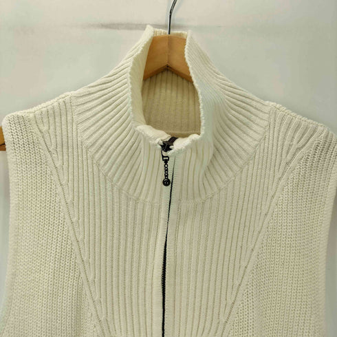 ウィルフリー willfully 22AW No Sleeve Front Half Zip Knit OP ノースリーブ フロント ハーフジップ ニット ワンピース レディース FREE