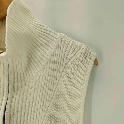 ウィルフリー willfully 22AW No Sleeve Front Half Zip Knit OP ノースリーブ フロント ハーフジップ ニット ワンピース レディース FREE