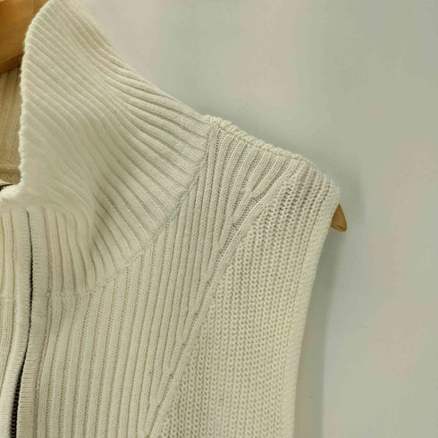 ウィルフリー willfully 22AW No Sleeve Front Half Zip Knit OP ノースリーブ フロント ハーフジップ ニット ワンピース レディース FREE