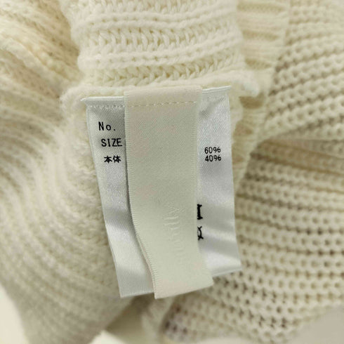 ウィルフリー willfully 22AW No Sleeve Front Half Zip Knit OP ノースリーブ フロント ハーフジップ ニット ワンピース レディース FREE