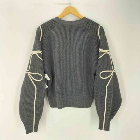 アダムエロペ Adam et Rope 24AW サステナブル・洗える ラインニット カーディガン レディース FREE