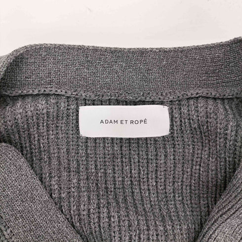 アダムエロペ Adam et Rope 24AW サステナブル・洗える ラインニット カーディガン レディース FREE