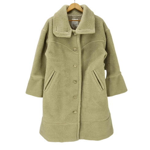 ウィルフリー willfully 23AW Undulate Yoke Stand Collar Boa Midi Coat アンディレイト ヨーク スタンド カラー ボア ミディ コート レディース FREE