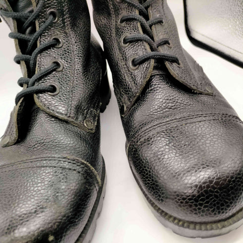 TRAVELLERS シボ革 レザー 9ホール コンバット ブーツ メンズ 42