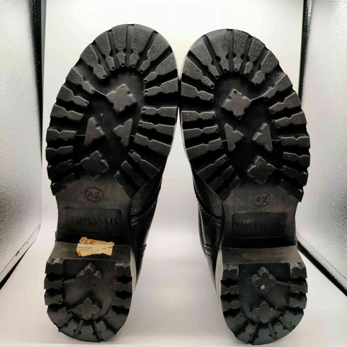 TRAVELLERS シボ革 レザー 9ホール コンバット ブーツ メンズ 42