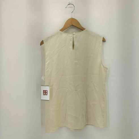 マックスマーラステュディオ MAX MARA STUDIO デザイン シルク ノースリーブ ブラウス レディース JPN:44