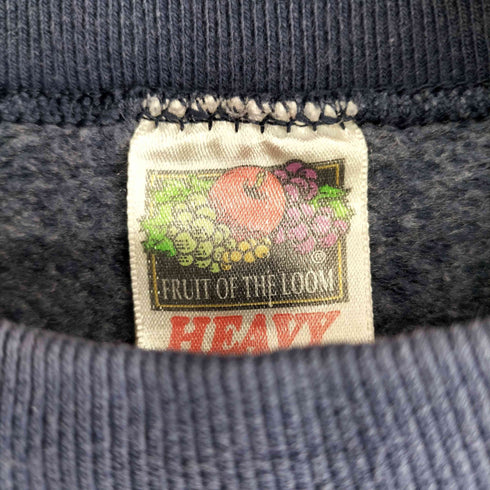 フルーツオブザルーム FRUIT OF THE LOOM 90S フロントプリントクルーネックスウェット メンズ import:L