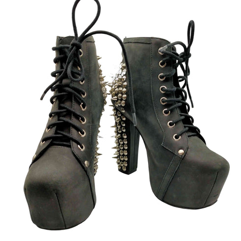ジェフリーキャンベル Jeffrey Campbell HAVANA LAST SPIKE ハバナ ラスト スパイク 鋲 スタッズ レザー ハイヒール パンプス レディース EUR:36