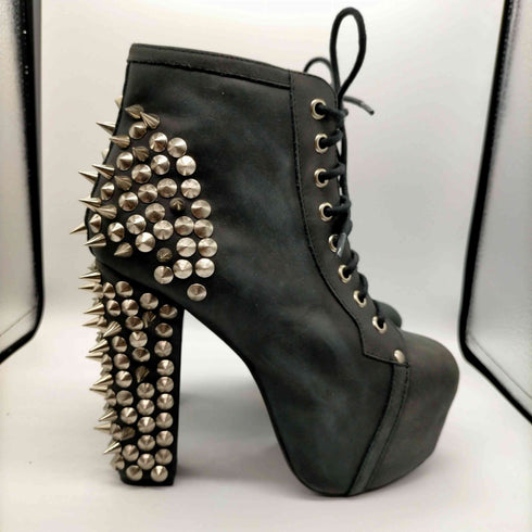 ジェフリーキャンベル Jeffrey Campbell HAVANA LAST SPIKE ハバナ ラスト スパイク 鋲 スタッズ レザー ハイヒール パンプス レディース EUR:36