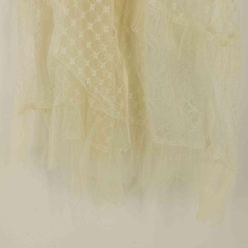 メゾンスペシャル MAISON SPECIAL Docking Lace Tulle Frill Maxidresses レディース