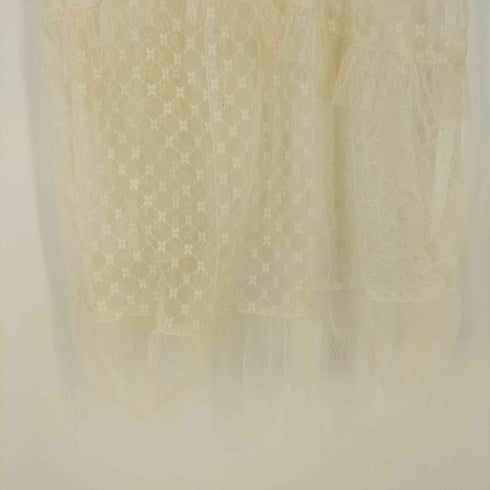 メゾンスペシャル MAISON SPECIAL Docking Lace Tulle Frill Maxidresses レディース