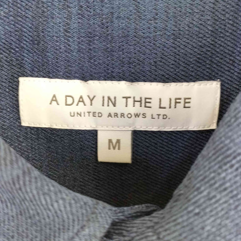 アデイインザライフユナイテッドアローズ A day in the life UNITED ARROWS リネンライク スラブツイル 7分袖シャツ‐吸水速乾 メンズ JPN:M