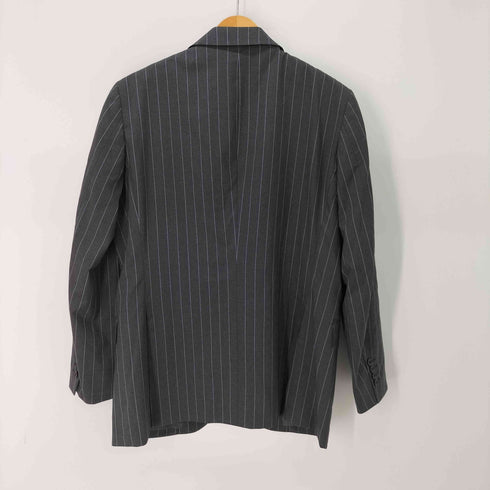 ポールスチュアート Paul Stuart ストライプ 背抜き ウールテーラードジャケット メンズ 46L