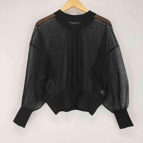 スローブイエナ SLOBE IENA シアーラミー カーディガン レディース FREE