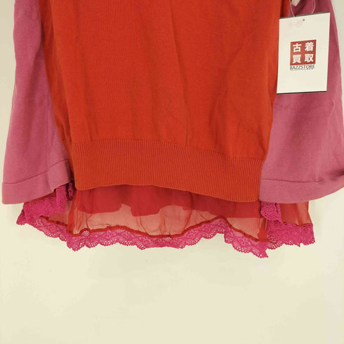 サカイ Sacai 16SS バイカラー S/S ニット チュニック レディース JPN:2