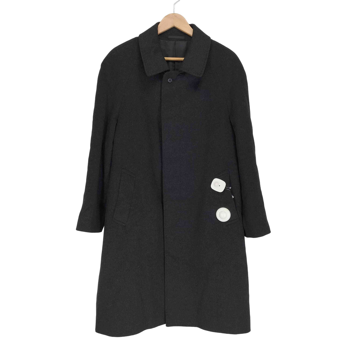 未使用級　カシミヤ100％　比翼　ステンカラーコート　黒　ブラック　2XL 楽天市場】【5%offクーポン】カシミヤ ステンカラー コート メンズ