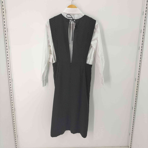 ピエールカルダン pierre cardin ストライプ柄 シャツワンピース レディース