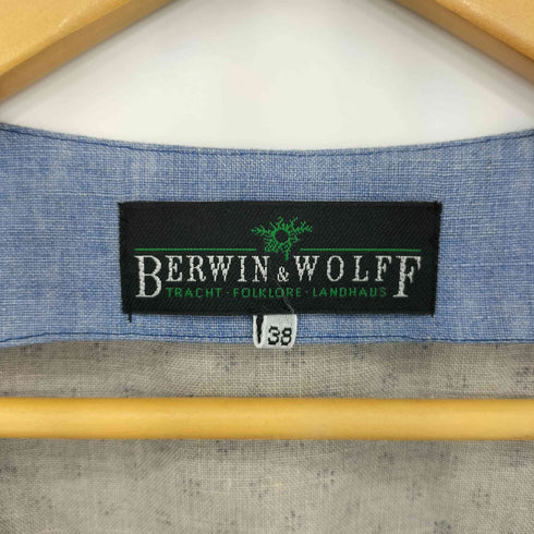 BERWIN & WOLFF リネン 総柄デザイン ロングワンピース レディース 38