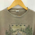 Great Land 90s USA製 シングルステッチ アニマルプリント クルーネック Tシャツ メンズ import:L
