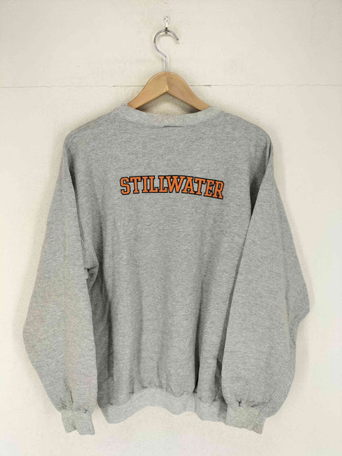 ヘインズ Hanes 90s 刺繍タグ フロントプリントクルーネックスウェット メンズ