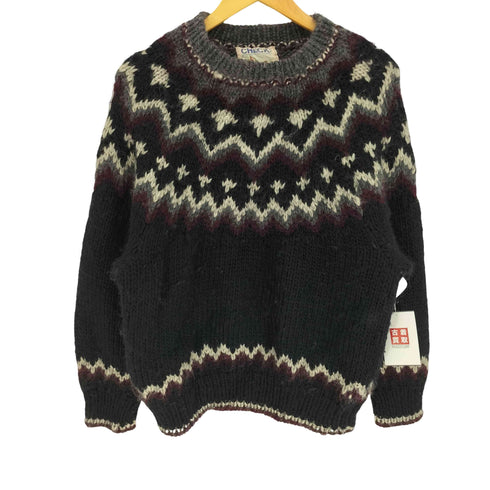 90S CHECK KATE ノルディック セーター プルオーバー ニット メンズ import:L