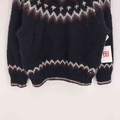 90S CHECK KATE ノルディック セーター プルオーバー ニット メンズ import:L