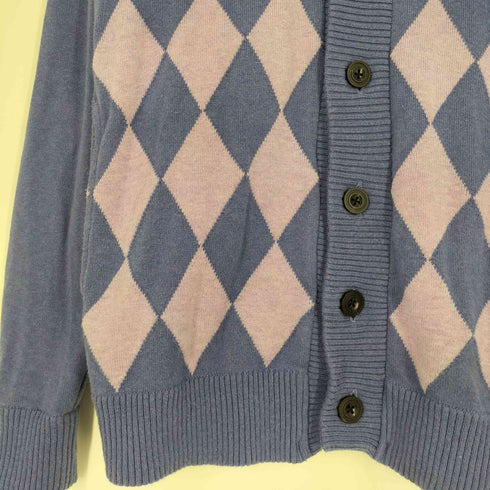 エーケイエム AKM アーガイル ショールカラー ニットカーディガン メンズ JPN:M