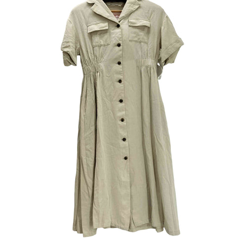 レイビームス Ray BEAMS 25SS オープンカラー シャツ ワンピース レディース JPN:0