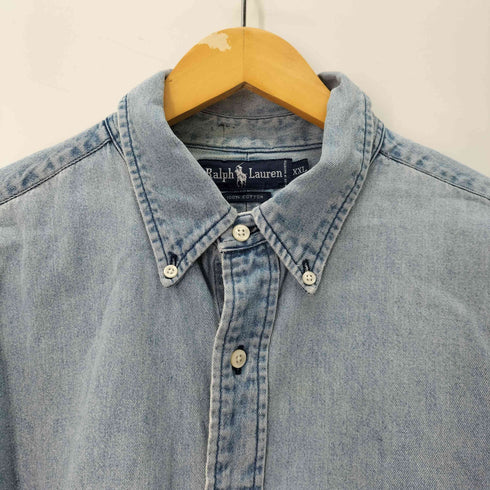 ラルフローレン RALPH LAUREN ボタンダウン デニムシャツ メンズ import:XL