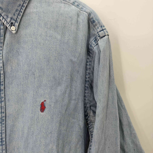 ラルフローレン RALPH LAUREN ボタンダウン デニムシャツ メンズ import:XL