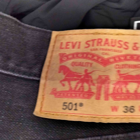 リーバイス Levis 501 ORIGINAL DENIM PANTS nickel black メンズ 36×32
