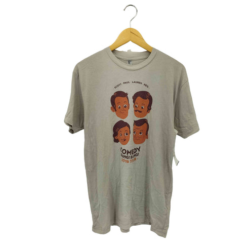 アメリカンアパレル AMERICAN APPAREL USA製 両面プリント クルーネック Tシャツ メンズ import:M