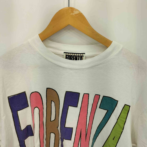 フォレンツァ FORENZA 90s シングルステッチ ロゴプリント クルーネック Tシャツ メンズ import:L