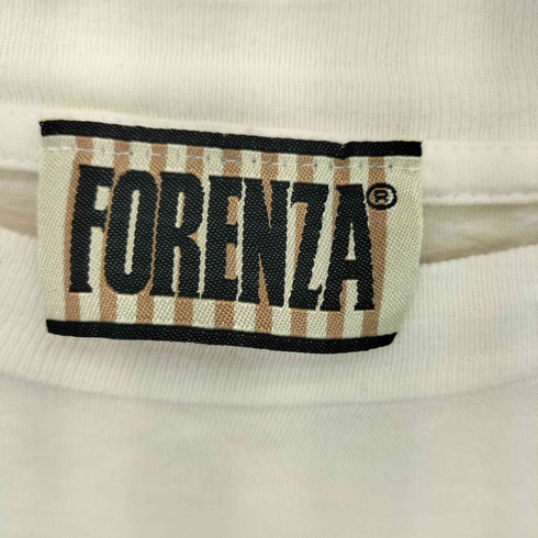 フォレンツァ FORENZA 90s シングルステッチ ロゴプリント クルーネック Tシャツ メンズ import:L