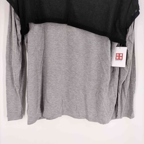 レイヤードカットソー前後2way レディース FREE