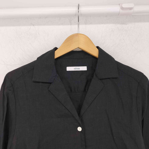 ジャーナルスタンダードレリューム JOURNAL STANDARD relume 50リネン開襟シャツ レディース FREE