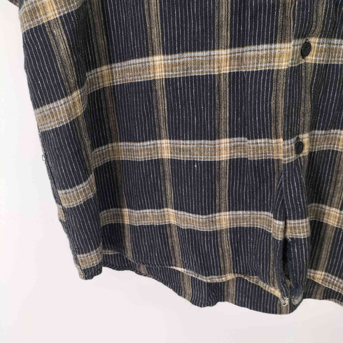 ジョージ GEORGE リネンレーヨン オープンカラーシャツ メンズ import:L