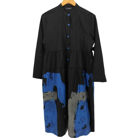 ロンダ LONDA ペイント デザイン シャツ ワンピース レディース